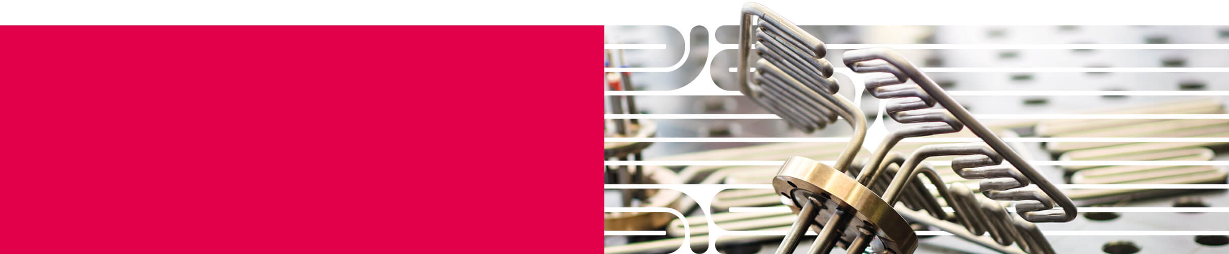 Selection of various assemblies for radiant heating on perforated metal sheet